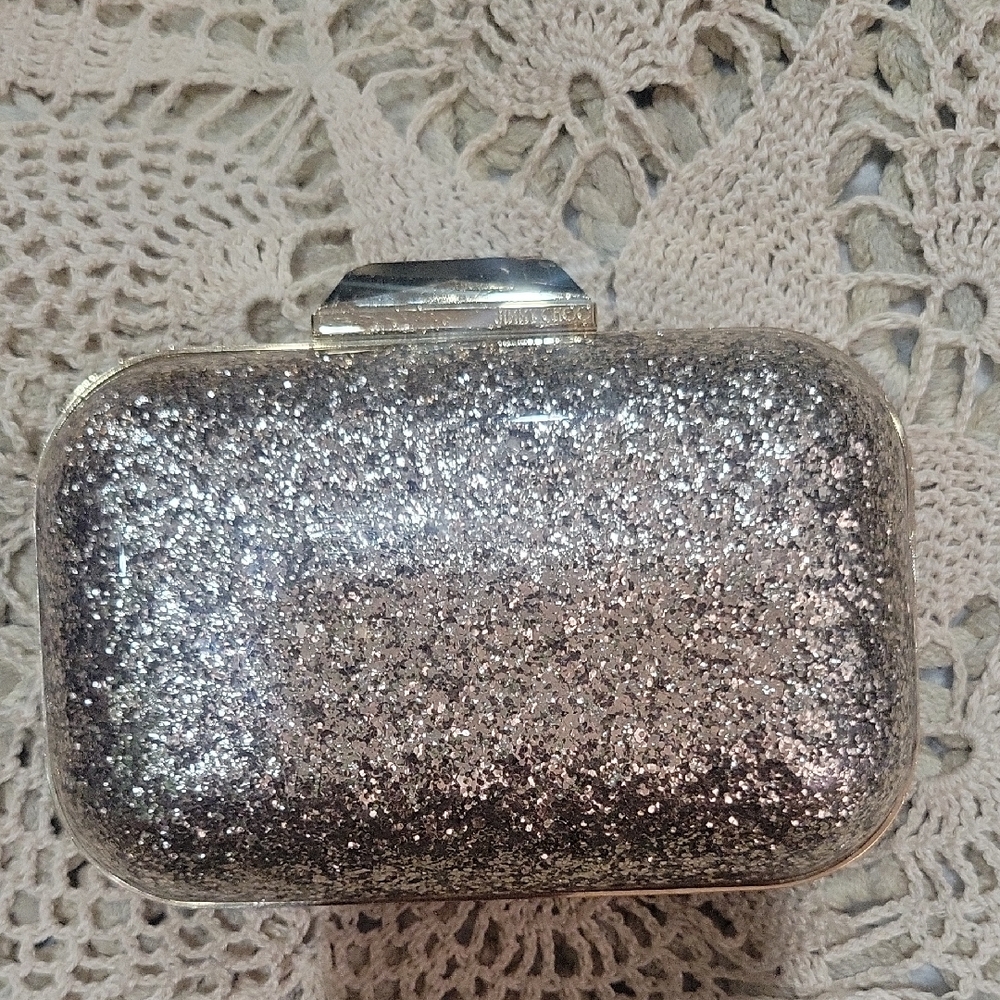 Jimmy Choo  Cloud Glitter GoldEvening Clutch Bag